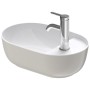 Vasque à poser Duravit Luv avec plage de robinetterie 42 x 27 cm - vue détaillée