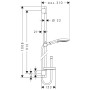 Ensemble de douche hansgrohe Raindance Select S 120 3 jets P avec barre de douche 90 cm - vue détaillée