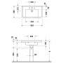 Duravit Starck 3 Meuble-lavabo 85 cm avec 1 trou de robinet