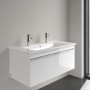 Villeroy & Boch Venticello Schrankwaschtisch 100 x 50 cm mit 2 Hahnlöchern - technische Ansicht