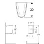 Geberit Renova Plan Halbsäule - Detailansicht
