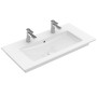 Villeroy & Boch Venticello Schrankwaschtisch 100 x 50 cm mit 2 Hahnlöchern - Detailansicht