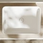 Lavabo a colonna hansgrohe Xuniva Q 55 x 40 cm, con SmartClean - vista dettagliata