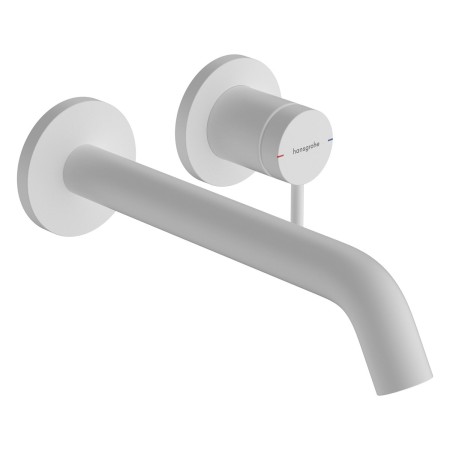 Robinet de lavabo encastré mural hansgrohe Tecturis S avec bec de 22,5 cm