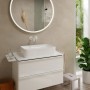 Robinet de lavabo encastré mural hansgrohe Tecturis S avec bec de 22,5 cm - vue détaillée