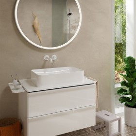 Rubinetto per lavabo incasso a parete hansgrohe Tecturis S con bocca da 22,5 cm