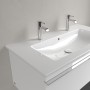 Lavabo sottopiano Villeroy & Boch Venticello 100 x 50 cm con 2 fori per rubinetto - immagine prodotto