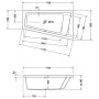 Duravit Paiova Eck-Badewanne 170 x 100 cm Ecke rechts