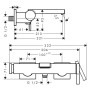 hansgrohe Tecturis E Einhebel-Wannenarmatur Aufputz