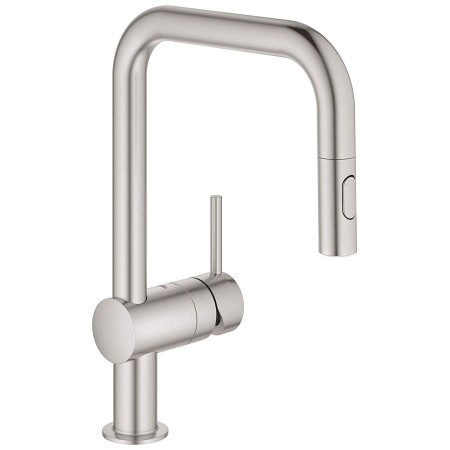 Rubinetto monocomando per lavello GROHE Minta con doccetta estraibile