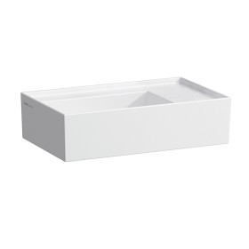 Lavabo LAUFEN Kartell 46 x 28 cm sans trou de robinet, banque de robinetterie à droite