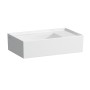 Vasque à main LAUFEN Kartell 46 x 28 cm sans trou de robinet, banque de robinets à droite