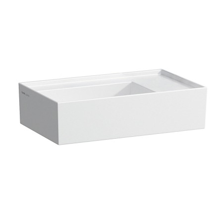 Vasque à main LAUFEN Kartell 46 x 28 cm sans trou de robinet, banque de robinets à droite