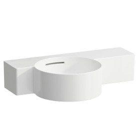Lavabo à main LAUFEN Val 55 x 31,5 cm, étagère à droite, sans trou de robinet, avec trop-plein