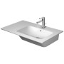 Lavabo meuble Duravit ME by Starck avec 1 trou de robinet 83 x 49 cm - vue détaillée