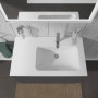Lavabo meuble Duravit ME by Starck avec 1 trou de robinet 83 x 49 cm - vue technique