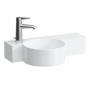 Lavabo LAUFEN Val 55 x 31,5 cm, étagère à droite, avec 1 trou de robinet, sans trop-plein