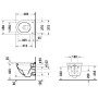 Duravit Starck 3 WC sospeso compatto a scarico profondo - immagine prodotto