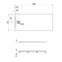 Receveur de douche LAUFEN PRO Marbond 170 x 75 x 4,6 cm