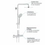 GROHE Euphoria XXL Duschsystem 210 mit Thermostatbatterie für Wandmontage - technische Ansicht