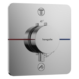 Termostato hansgrohe ShowerSelect Comfort Q UP per 2 consumatori con combinazione di sicurezza integrata