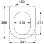 Villeroy & Boch Subway 2.0 WC-Sitz Compact, mit abnehmbaren Sitz