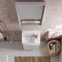 Lavabo hansgrohe Xelu Q con mensola a destra 36 x 25 cm - vista tecnica
