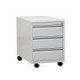 Wolfstahl Rollcontainer Stahl 3 Auszüge abschliessbar 46 x 79 x 62 cm - Detailansicht