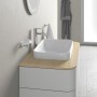 Vasque à poser Duravit Happy D.2 Plus 60 cm blanc, sans trop-plein, sans plage de robinetterie - vue détaillée