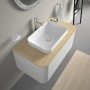 Lavabo surélevé Duravit Happy D.2 Plus 60 cm blanc, sans trop-plein, sans plage de robinetterie - vue détaillée