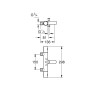 Robinet de baignoire thermostatique GROHE Grohtherm 800 Cosmopolitan sans raccords en S - photo produit