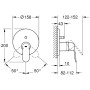 Mitigeur de baignoire monocommande GROHE Eurosmart Cosmopolitan pour Rapido SmartBox