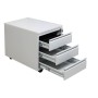 Wolfstahl Rollcontainer Stahl 3 Auszüge abschliessbar 46 x 79 x 62 cm - Produktansicht