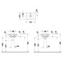 Lavabo Duravit Viu 45 cm avec 1 trou de robinet, sans trop-plein