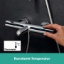 hansgrohe Ecostat Fine Wannenthermostat Aufputz - technische Ansicht