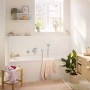 hansgrohe Rebris S Einhebel-Wannenarmatur Unterputz mit integrierter Sicherungskombination für iBox - Detailansicht