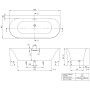 Villeroy & Boch Loop & Friends Oval Duo Vorwand-Badewanne, 180 x 80 cm - Detailansicht
