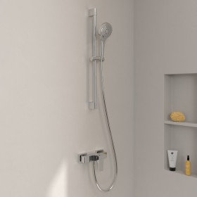 Villeroy & Boch Taro Duschgarnitur mit Brausestange, Handbrause und Aufputz-Duscharmatur