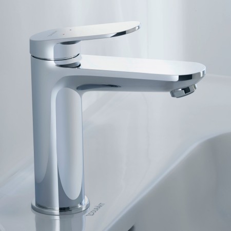 Rubinetto monocomando per lavabo Duravit Wave M senza tappo di scarico
