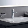 Miscelatore monocomando per lavabo Duravit Circle M con scarico a stelo