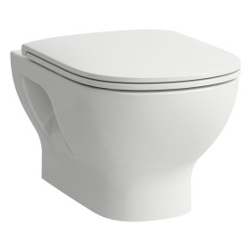 WC sospeso LAUFEN LUA senza bordo, fissaggio aperto