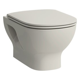 LAUFEN LUA WC sospeso senza bordo, fissaggio aperto