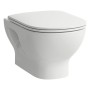 WC sospeso LAUFEN LUA senza bordo, fissaggio aperto