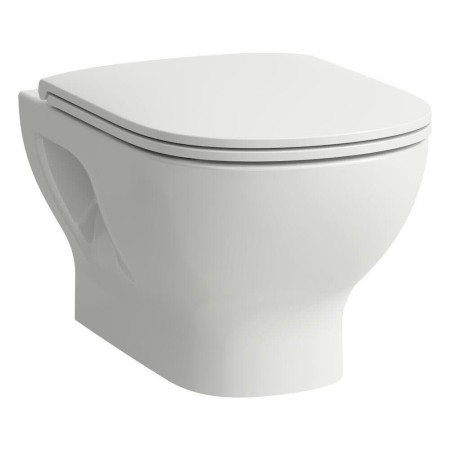 WC sospeso LAUFEN LUA senza bordo, fissaggio aperto