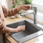 Rubinetto monocomando da cucina hansgrohe Zesis M33 160 con doccetta estraibile - vista tecnica