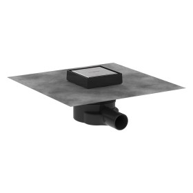 Set completo di drenaggio hansgrohe RainDrain Point con scarico a punto 10/10 cm piastrellabile sul retro