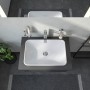 Vasque à poser Duravit D-Neo 60 cm, sans trou de robinet, sans trop-plein - vue technique