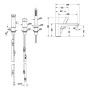 Duravit Wave 3-Loch Wannenarmatur - Detailansicht