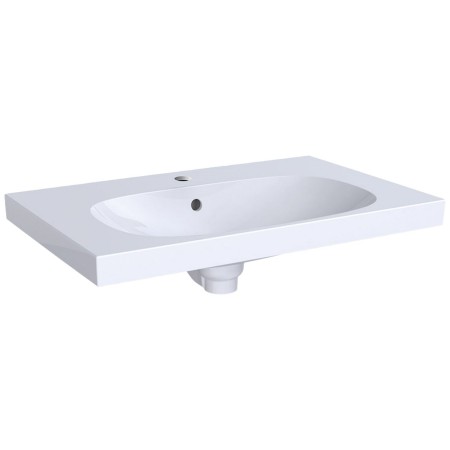 Lavabo Geberit Acanto avec plan de pose 75 x 48,2 cm