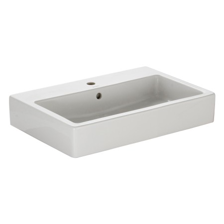 Lavabo Duravit Vero 70 cm avec 1 trou de robinet brossé